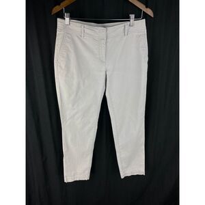 Eileen Fisher 4 (31x27.5") Tencel Blend Stretch Tapered Fit Light‎ Gray Pants